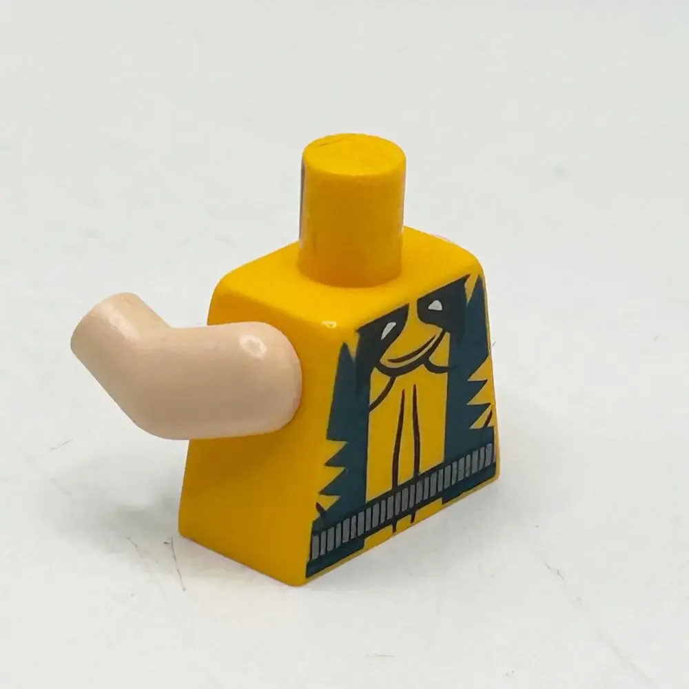 LEGO - Torso - Super Heroes - Wolverine - 6866 Wolverine's Chopper Showdown EUC